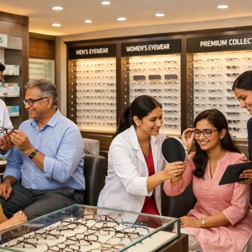 Optical Store at Samyak Drishti Eye Hospital South Bangalore