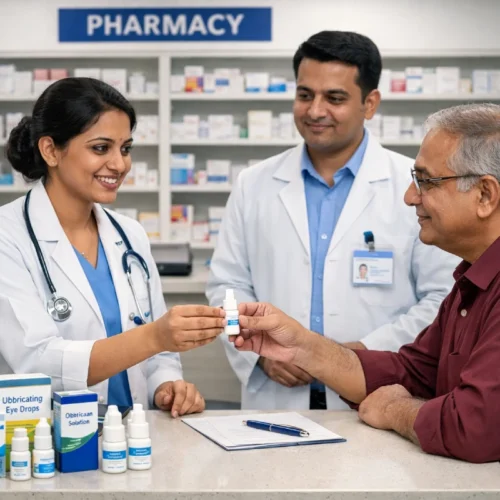 Pharmacy at Samyak Drishti Eye Hospital South Bangalore