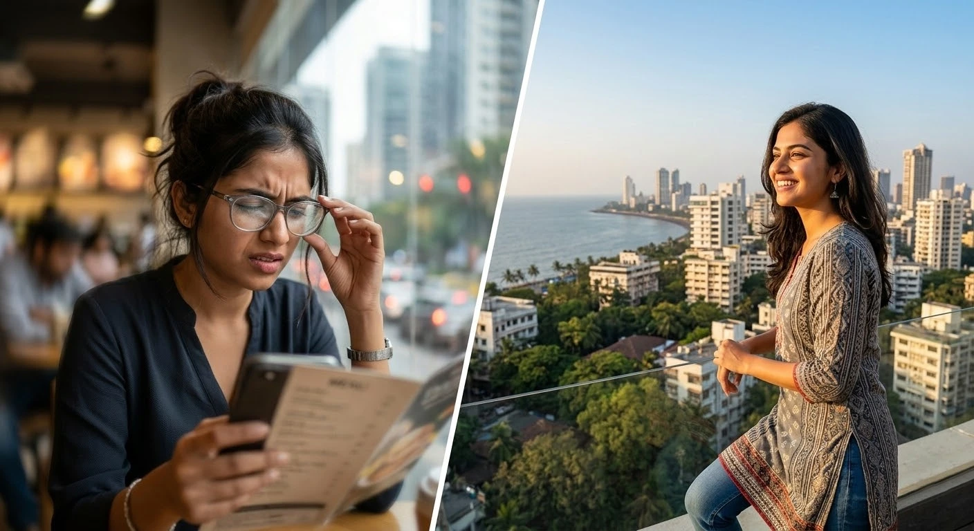 life before and after laser eye surgery without glasses